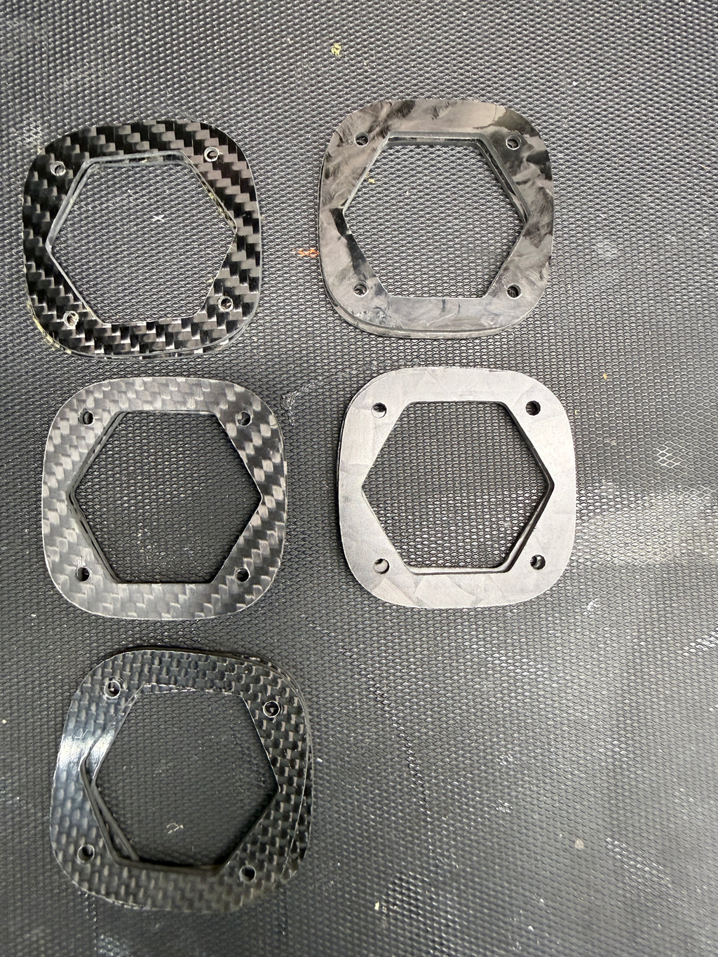 Baja Designs S1 Carbon Fiber Trim Rings by Fish Tank Racing 76