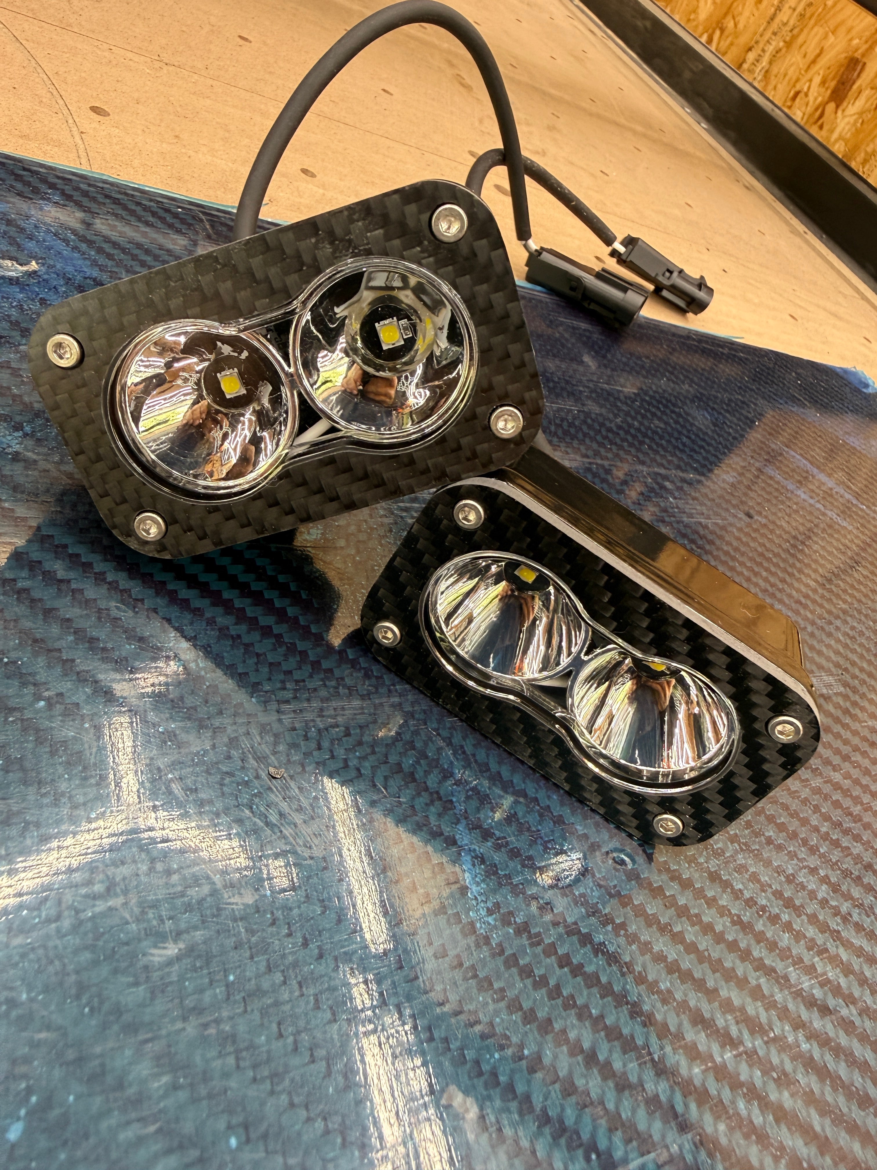 Baja Designs S2 carbon fiber trim rings