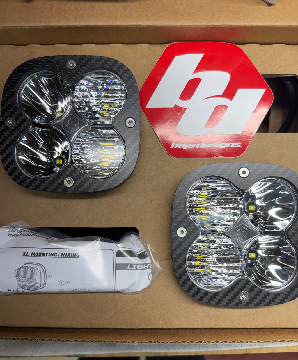 Baja Designs Squadron XL Carbon Fiber Trim Rings