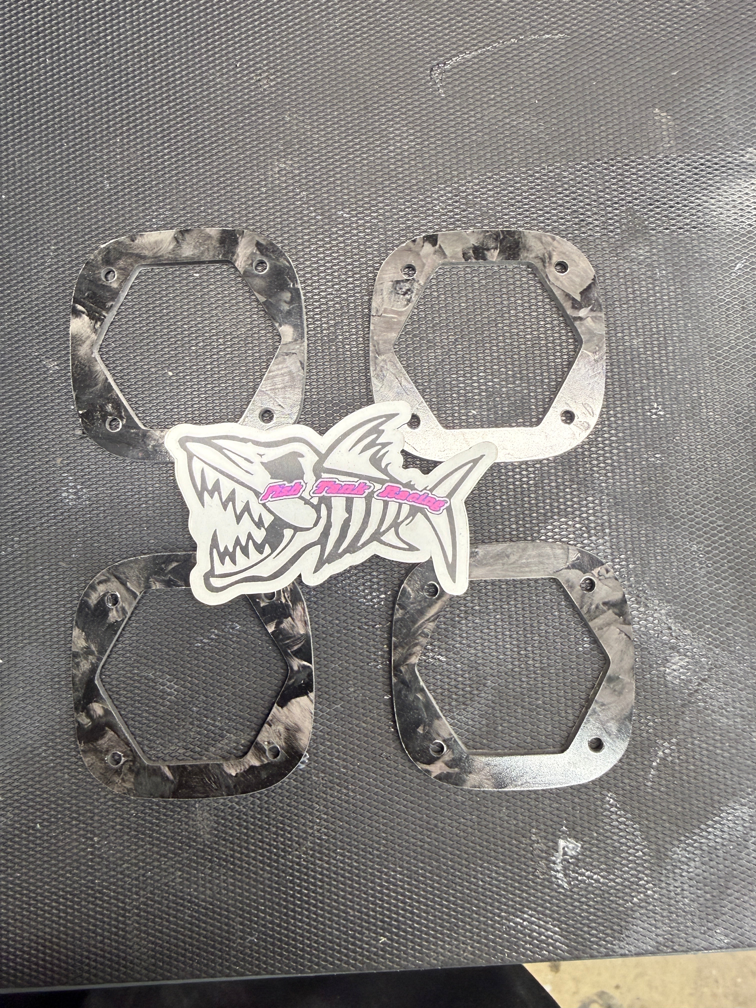 Baja Designs S1 Carbon Fiber Trim Rings by Fish Tank Racing 76