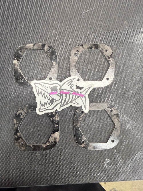 Baja Designs S1 Carbon Fiber Trim Rings by Fish Tank Racing 76
