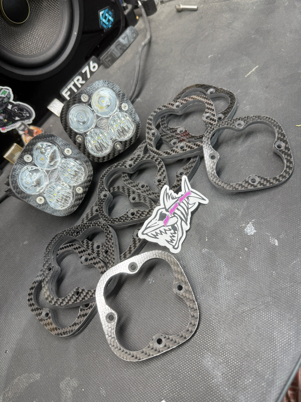 Baja Designs Squadron Carbon Fiber Trim Rings