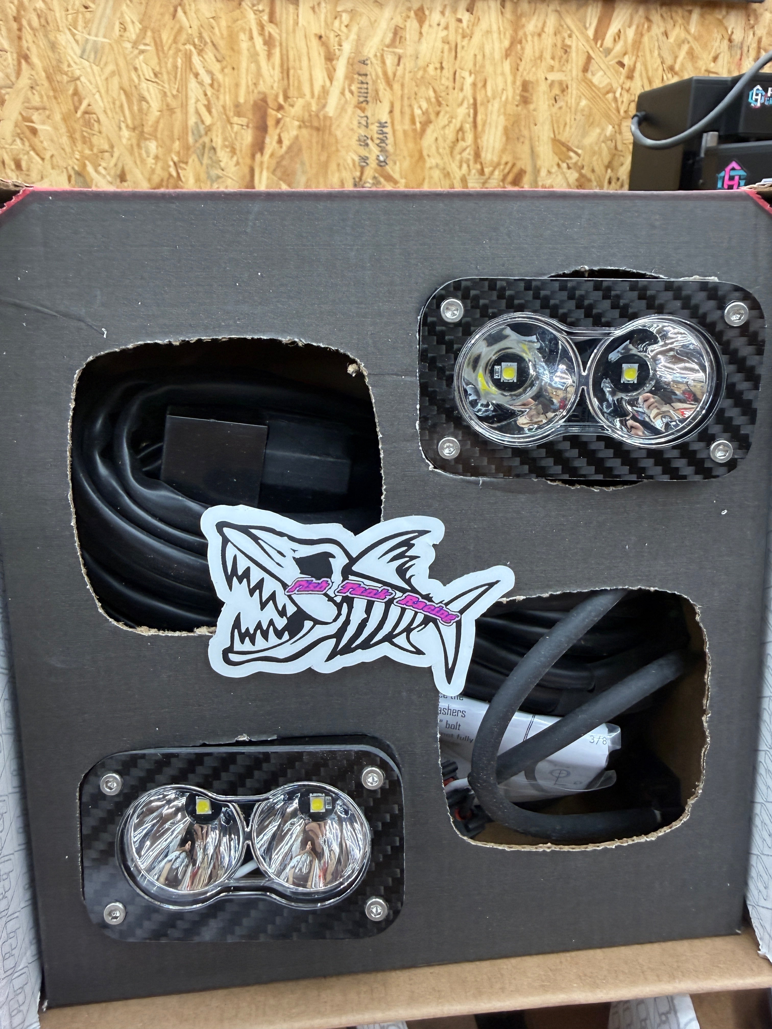 Baja Designs S2 carbon fiber trim rings